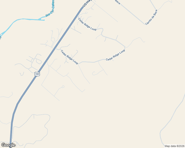 map of restaurants, bars, coffee shops, grocery stores, and more near 64 Cedar Ridge Loop in Medanales