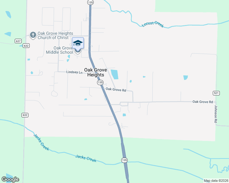 map of restaurants, bars, coffee shops, grocery stores, and more near 92 Oak Grove Road in Paragould