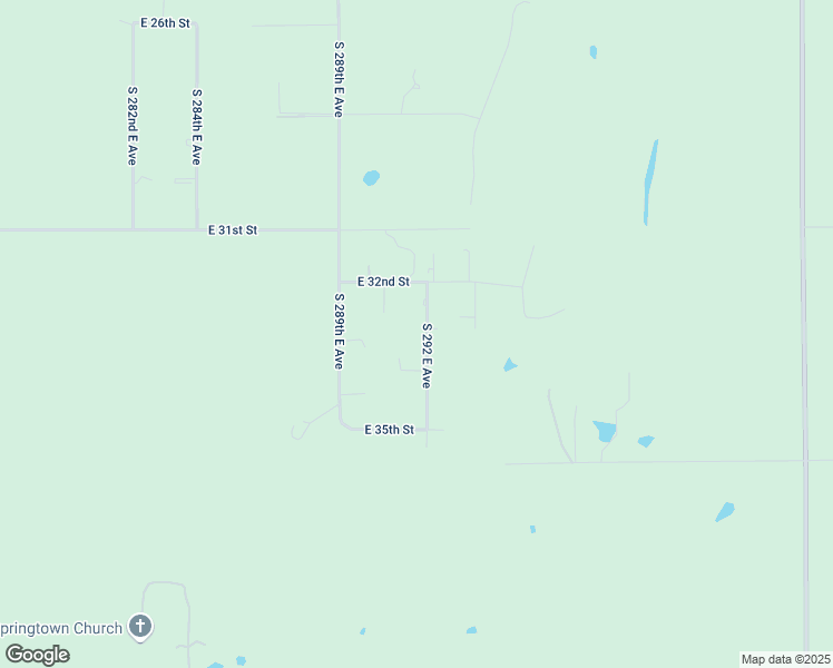 map of restaurants, bars, coffee shops, grocery stores, and more near 3244 South 292 East Avenue in Broken Arrow