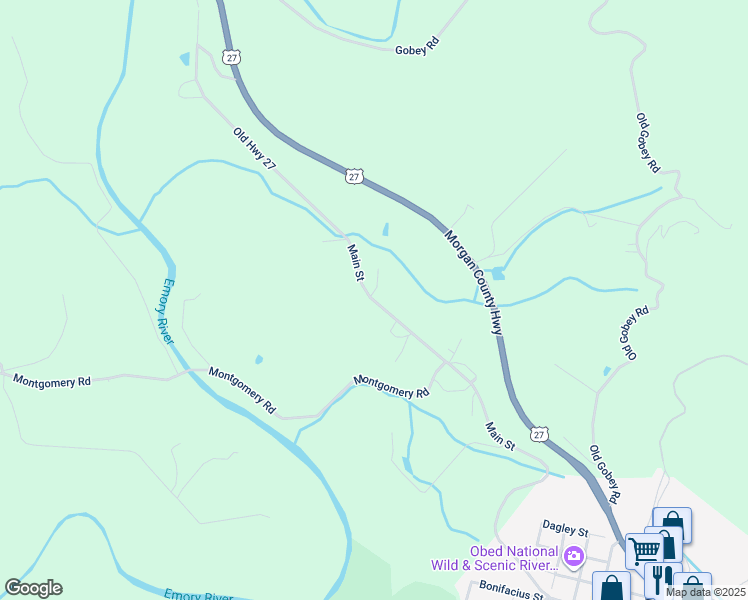 map of restaurants, bars, coffee shops, grocery stores, and more near 100 Old Highway 27 in Lancing