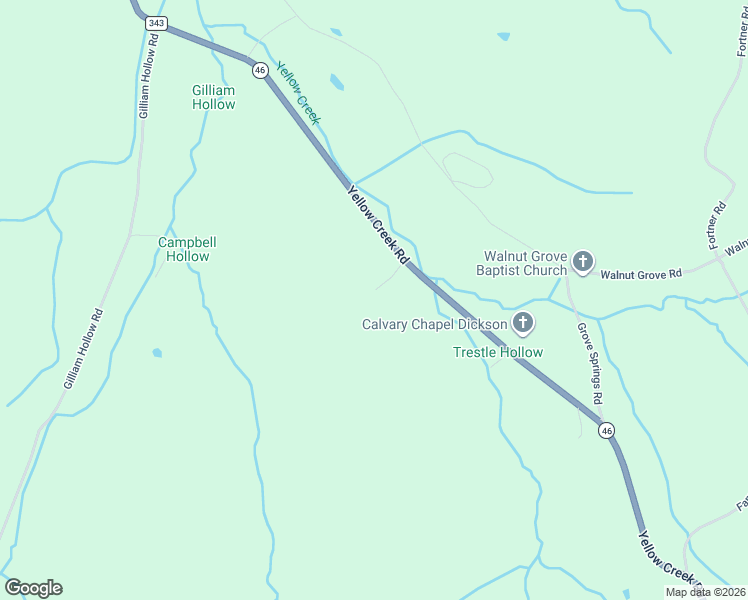 map of restaurants, bars, coffee shops, grocery stores, and more near 1651 Yellow Creek Road in Dickson