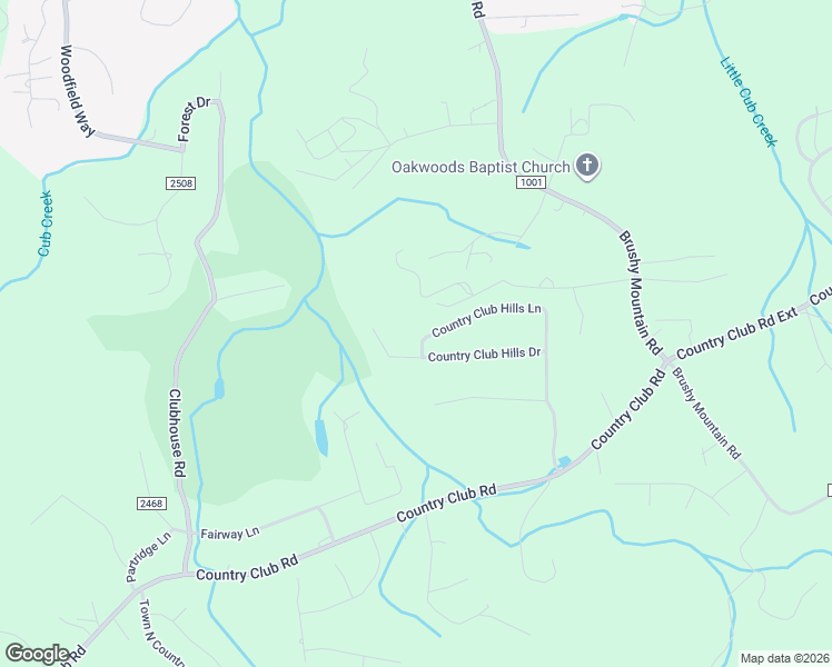 map of restaurants, bars, coffee shops, grocery stores, and more near 542 Country Club Hills Lane in Wilkesboro