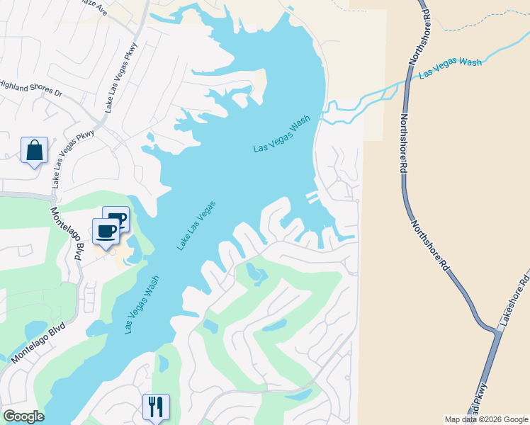 map of restaurants, bars, coffee shops, grocery stores, and more near 17 Vía Mira Monte in Henderson
