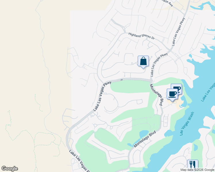 map of restaurants, bars, coffee shops, grocery stores, and more near 32 Via Vasari in Henderson