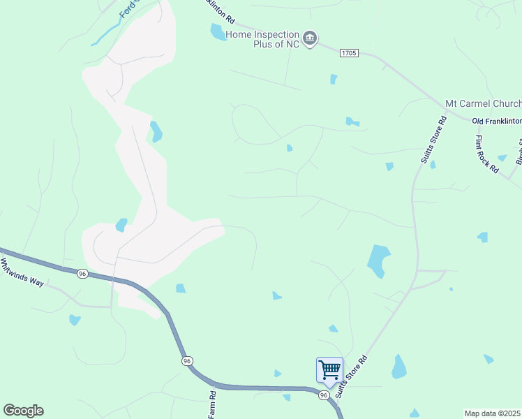 map of restaurants, bars, coffee shops, grocery stores, and more near 4115 Tall Pine Drive in Franklinton