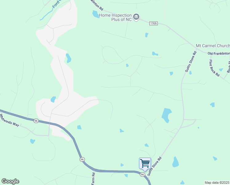 map of restaurants, bars, coffee shops, grocery stores, and more near 4115 Tall Pine Drive in Franklinton
