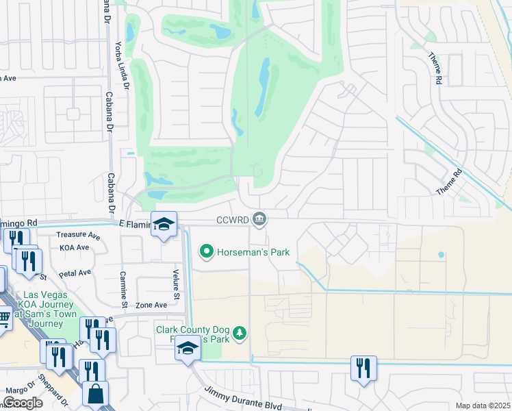 map of restaurants, bars, coffee shops, grocery stores, and more near 4073 Star Wind Street in Las Vegas