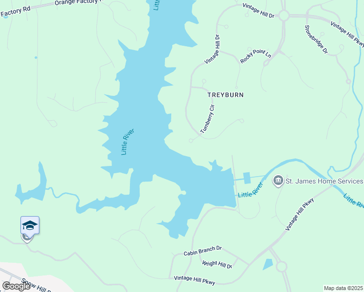 map of restaurants, bars, coffee shops, grocery stores, and more near 6 Turnberry Court in Durham