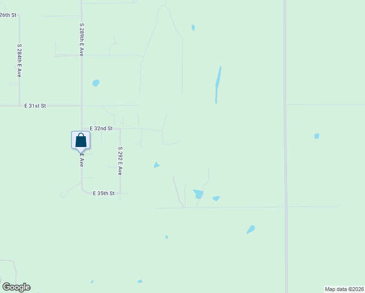 map of restaurants, bars, coffee shops, grocery stores, and more near 29612 East 32nd Street in Broken Arrow