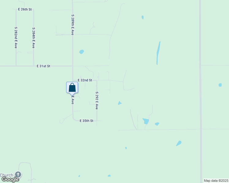map of restaurants, bars, coffee shops, grocery stores, and more near 3303 South 294th East Avenue in Broken Arrow