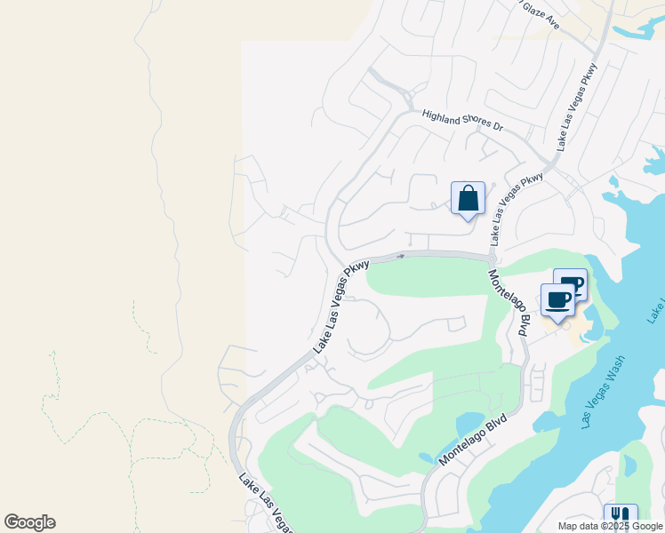 map of restaurants, bars, coffee shops, grocery stores, and more near 160 Kimberlite Drive in Henderson