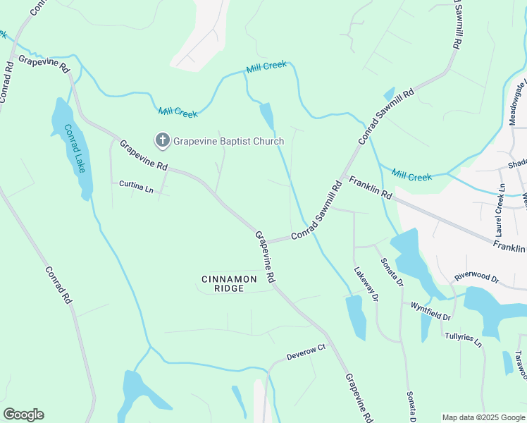 map of restaurants, bars, coffee shops, grocery stores, and more near 7813 Grapevine Road in Lewisville