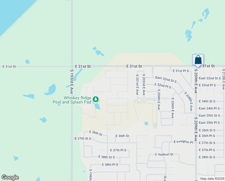 map of restaurants, bars, coffee shops, grocery stores, and more near 6312 North 29th Street in Broken Arrow