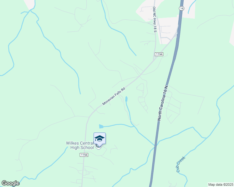 map of restaurants, bars, coffee shops, grocery stores, and more near 1179 Moravian Falls Road in Wilkesboro
