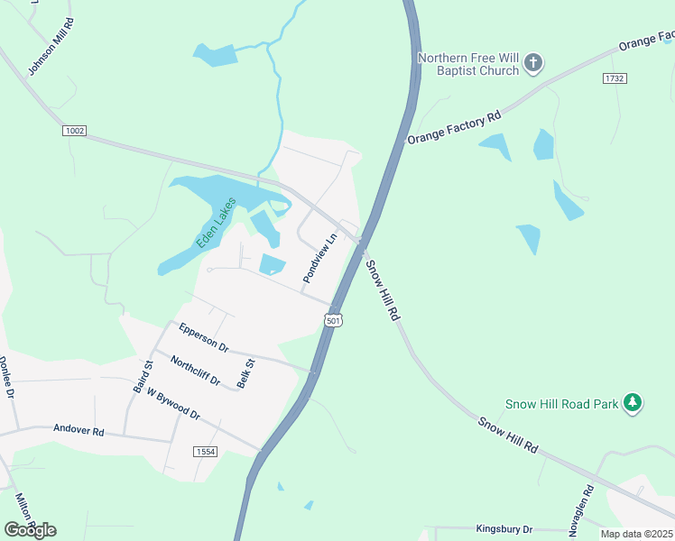 map of restaurants, bars, coffee shops, grocery stores, and more near 6419 North Roxboro Street in Durham