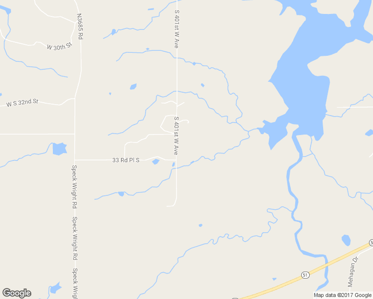 map of restaurants, bars, coffee shops, grocery stores, and more near 3279 South 401st West Avenue in Mannford