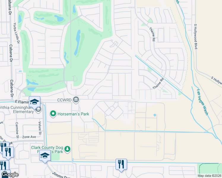 map of restaurants, bars, coffee shops, grocery stores, and more near 6049 Orlov Trotter Avenue in Las Vegas