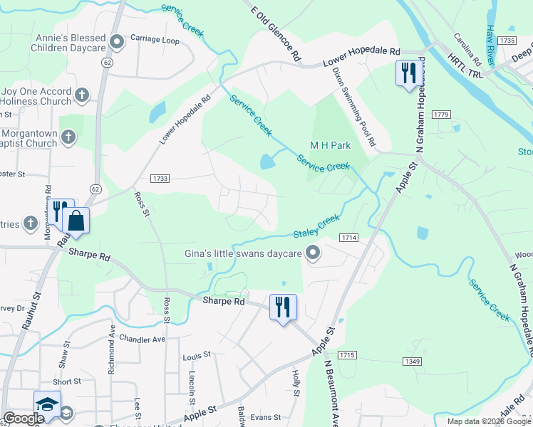 map of restaurants, bars, coffee shops, grocery stores, and more near 1080 Woodsman Drive in Burlington