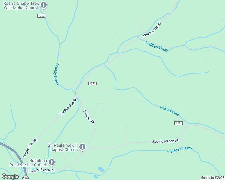 map of restaurants, bars, coffee shops, grocery stores, and more near 249 Hughes Road in Bakersville