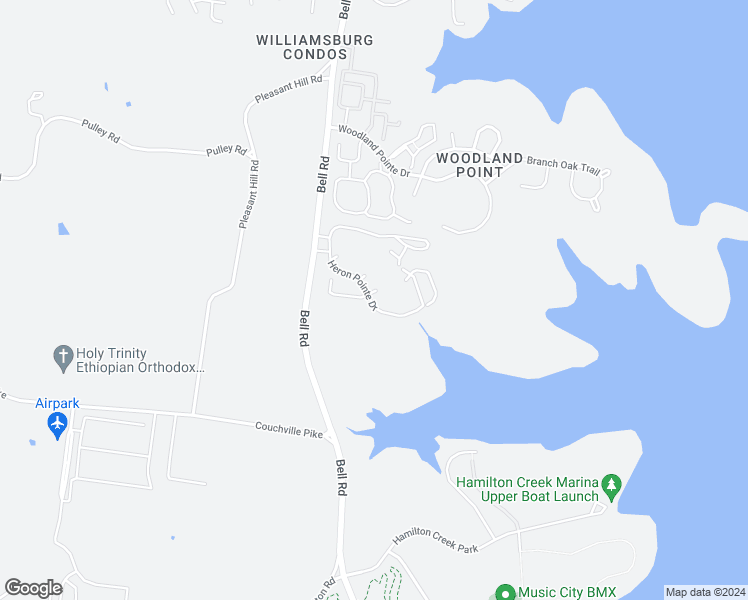 map of restaurants, bars, coffee shops, grocery stores, and more near 320 Heron Pointe Drive in Nashville