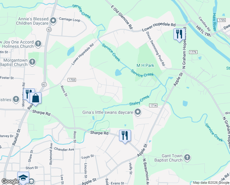 map of restaurants, bars, coffee shops, grocery stores, and more near 1083 Woodsman Drive in Burlington