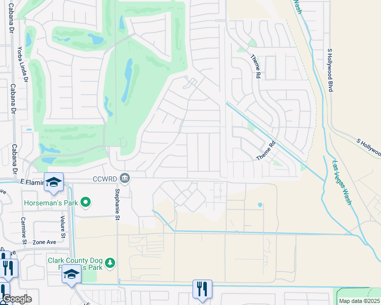 map of restaurants, bars, coffee shops, grocery stores, and more near 3994 Tanning Street in Las Vegas
