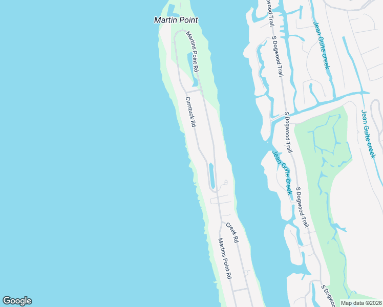 map of restaurants, bars, coffee shops, grocery stores, and more near 6040 Currituck Road in Kitty Hawk