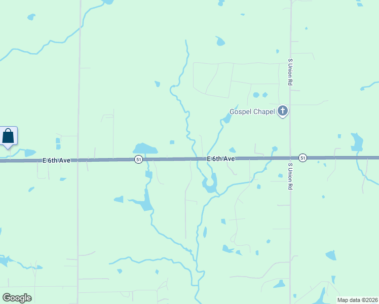 map of restaurants, bars, coffee shops, grocery stores, and more near 6510 East 6th Avenue in Stillwater
