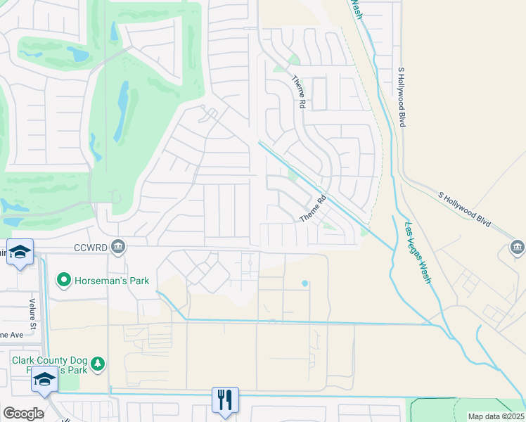 map of restaurants, bars, coffee shops, grocery stores, and more near 3959 Button Creek Court in Las Vegas