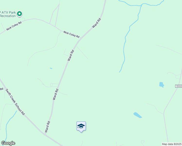 map of restaurants, bars, coffee shops, grocery stores, and more near 10425 Ward Road in Whitakers