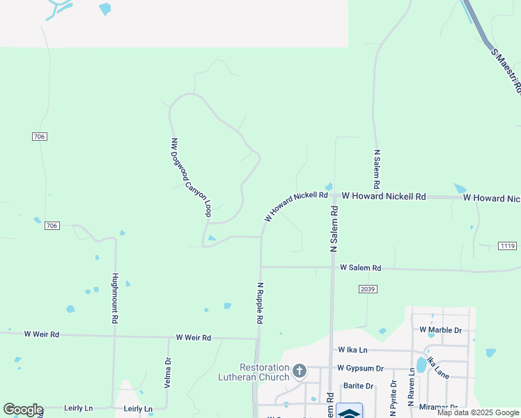 map of restaurants, bars, coffee shops, grocery stores, and more near 3618 West Howard Nickell Road in Fayetteville