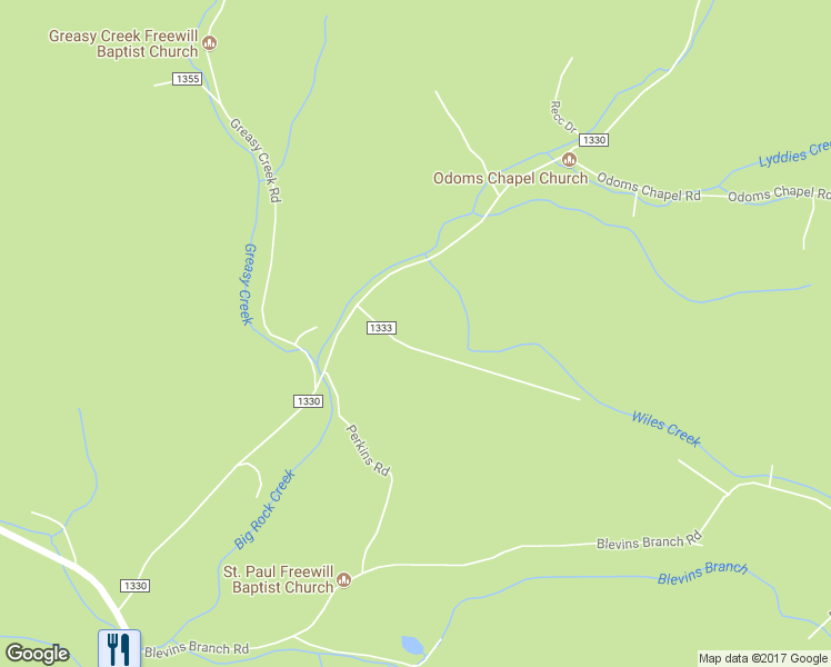 map of restaurants, bars, coffee shops, grocery stores, and more near 137 Hughes Road in Bakersville