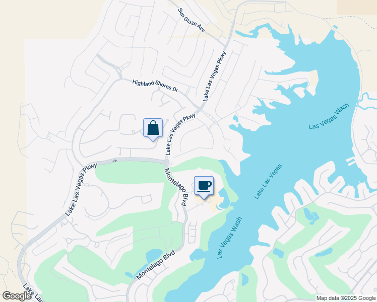 map of restaurants, bars, coffee shops, grocery stores, and more near Reflection Shores Lane in Henderson