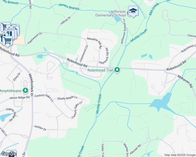 map of restaurants, bars, coffee shops, grocery stores, and more near 164 Brooks Landing Drive in Winston-Salem