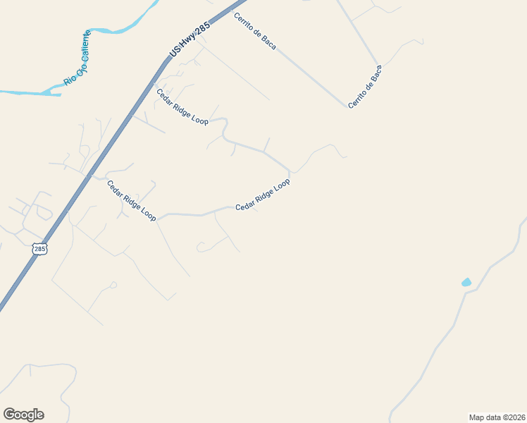 map of restaurants, bars, coffee shops, grocery stores, and more near 64 Cedar Ridge Loop in Medanales