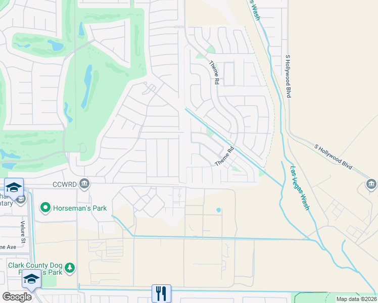map of restaurants, bars, coffee shops, grocery stores, and more near 3959 Button Creek Court in Las Vegas