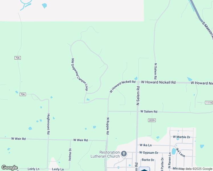 map of restaurants, bars, coffee shops, grocery stores, and more near 3618 West Howard Nickell Road in Fayetteville