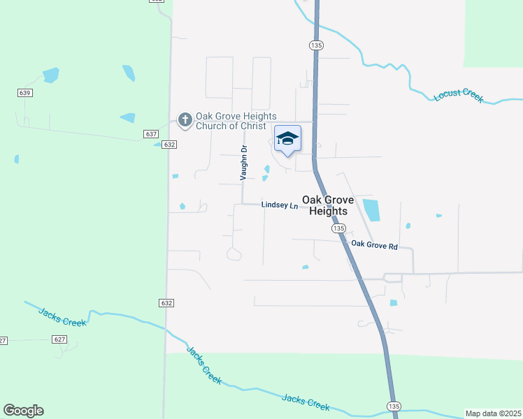 map of restaurants, bars, coffee shops, grocery stores, and more near 390 Vaughn Drive in Paragould