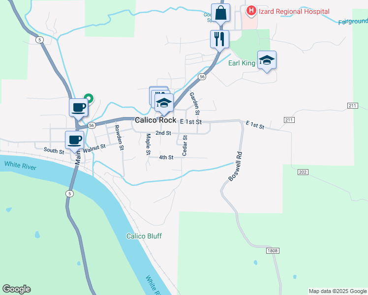 80 Cedar Street, Calico Rock AR Walk Score