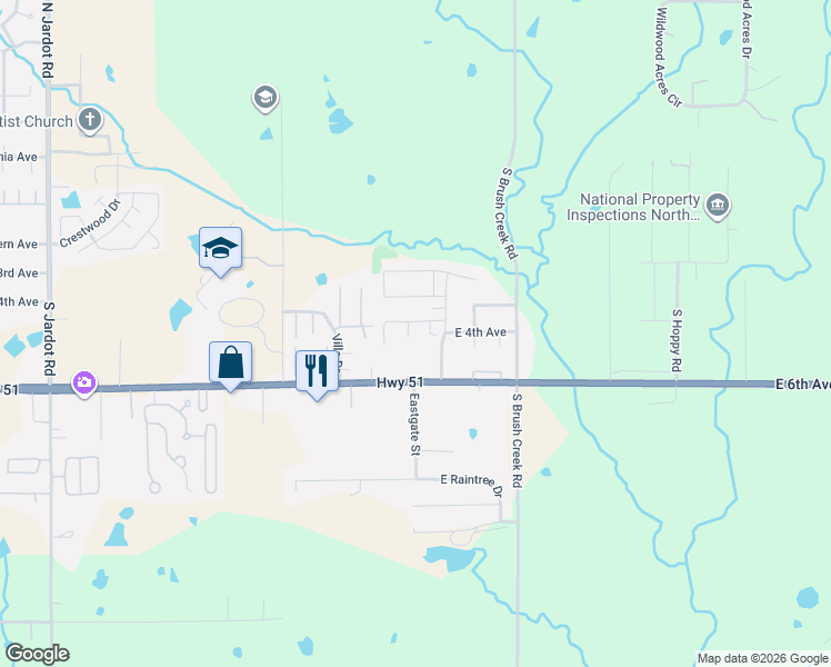 map of restaurants, bars, coffee shops, grocery stores, and more near 3098 East 6th Avenue in Stillwater