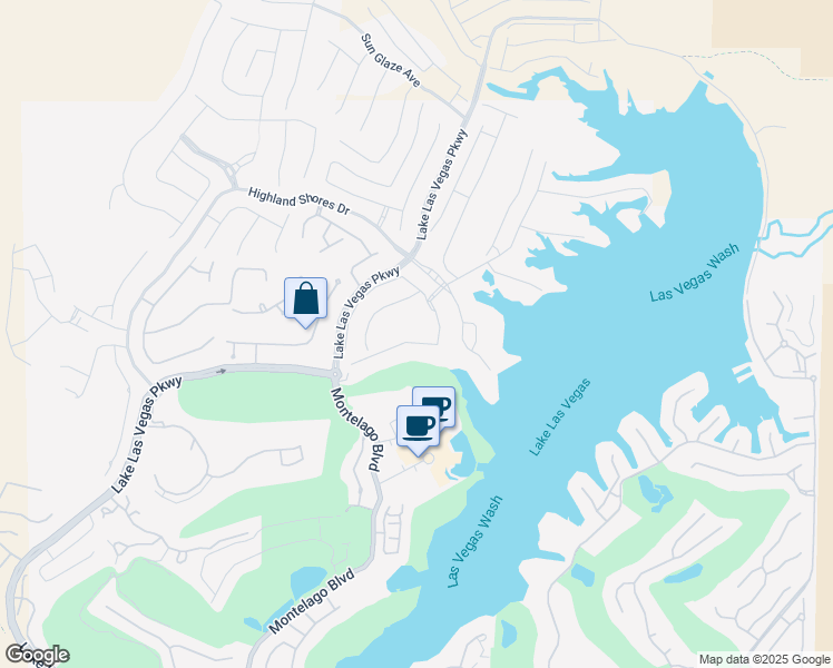 map of restaurants, bars, coffee shops, grocery stores, and more near Reflection Shores Lane in Henderson