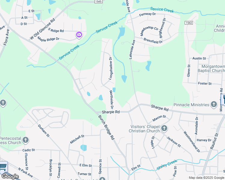 map of restaurants, bars, coffee shops, grocery stores, and more near 1749 Northside Drive in Burlington