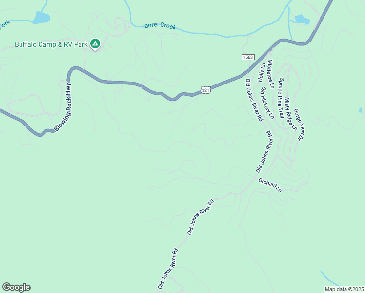 map of restaurants, bars, coffee shops, grocery stores, and more near Brookside Lane in Blowing Rock