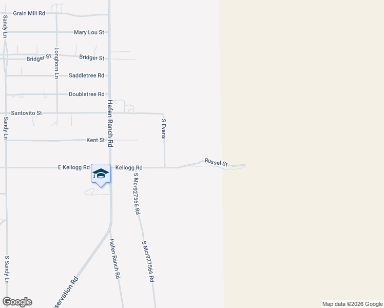 map of restaurants, bars, coffee shops, grocery stores, and more near 6350 Kellogg Road in Pahrump