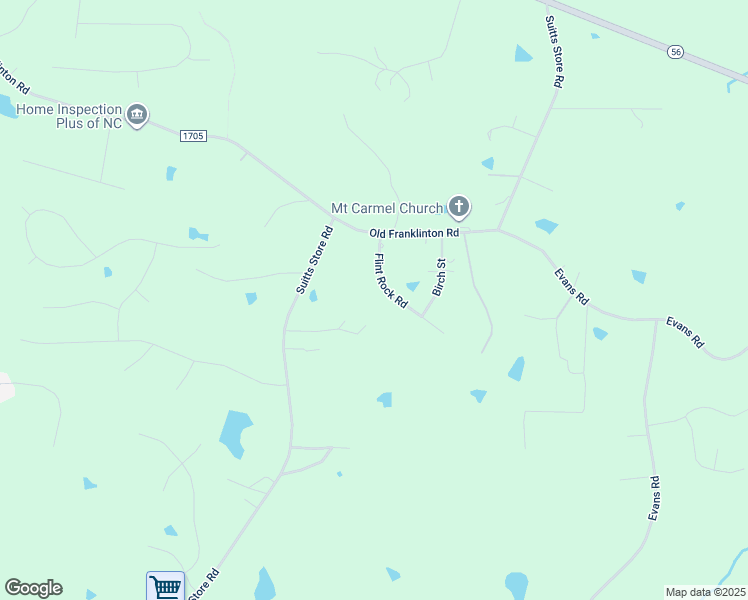 map of restaurants, bars, coffee shops, grocery stores, and more near 2051 Flint Rock Road in Franklinton