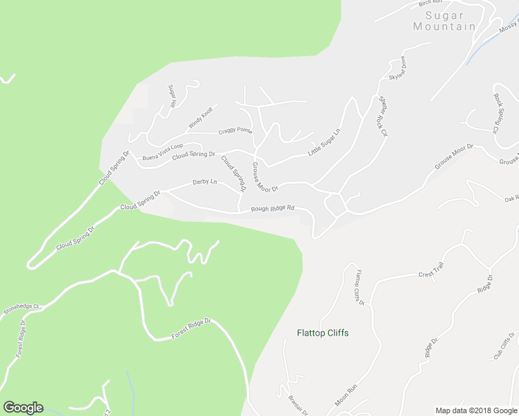 map of restaurants, bars, coffee shops, grocery stores, and more near Rough Ridge Road in Sugar Mountain