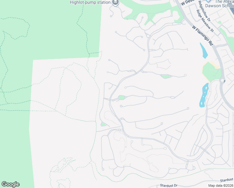 map of restaurants, bars, coffee shops, grocery stores, and more near 94 Hawk Ridge Drive in Las Vegas