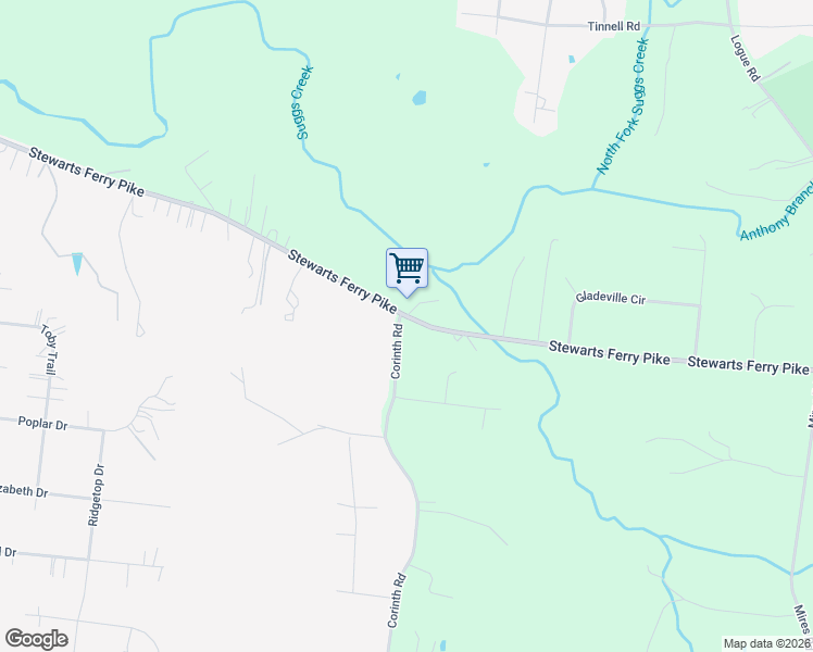map of restaurants, bars, coffee shops, grocery stores, and more near 144 Corinth Road in Mt. Juliet