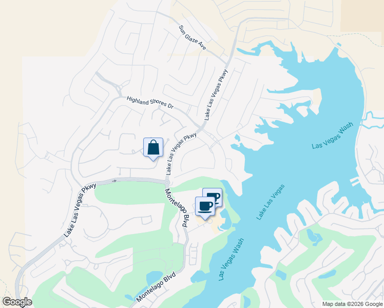 map of restaurants, bars, coffee shops, grocery stores, and more near 25 Canyon Bay Drive in Henderson