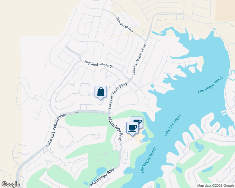 map of restaurants, bars, coffee shops, grocery stores, and more near 29 Falling Ridge Lane in Henderson